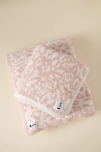 Mama Leopard Pink Blanket