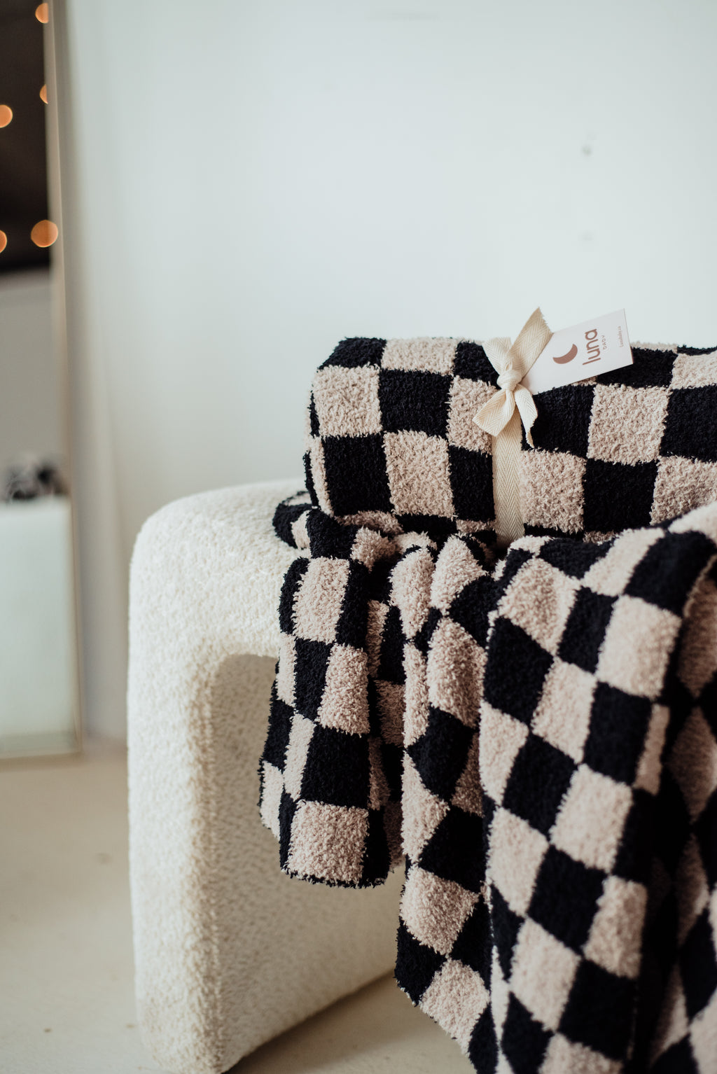 Mama Checkered Blanket